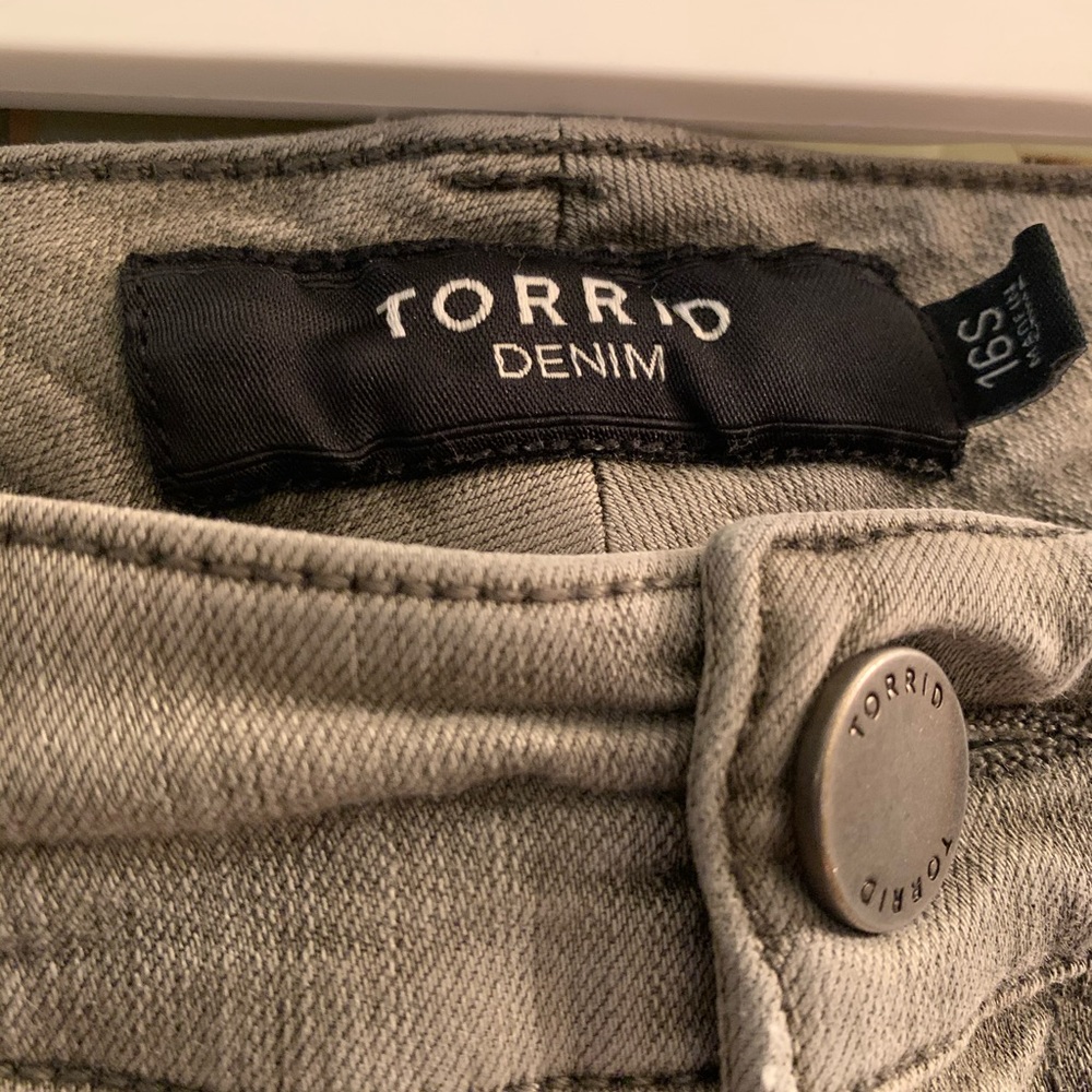 16xs Torrid Light Sage Denim Stretch Jeans